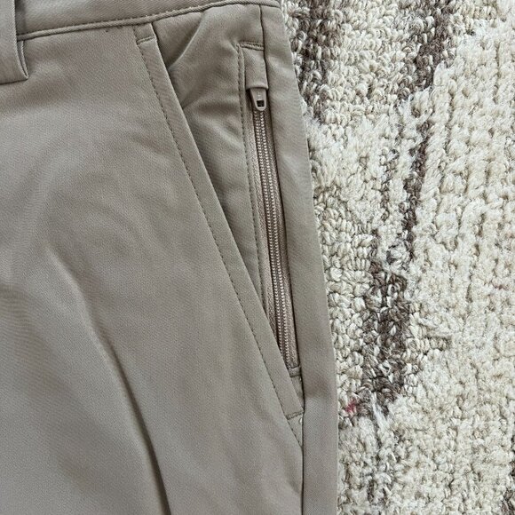 NWOT Lands End Boys Active Performance Chino Shorts - Husky - Size 14- Khaki - Picture 7 of 7